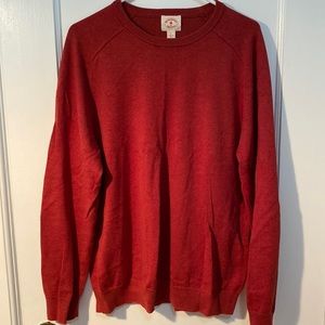 Brooks brothers red fleece mens crew neck sweater